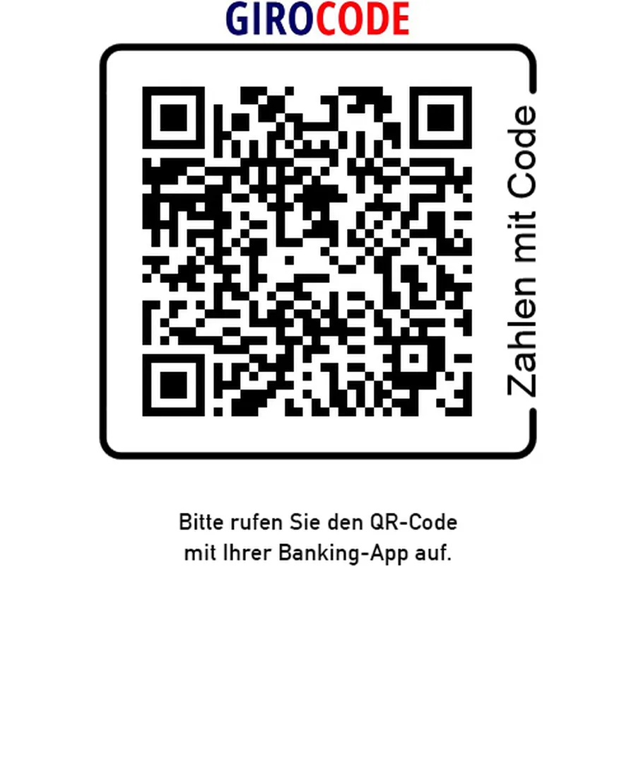 QR code to donate.