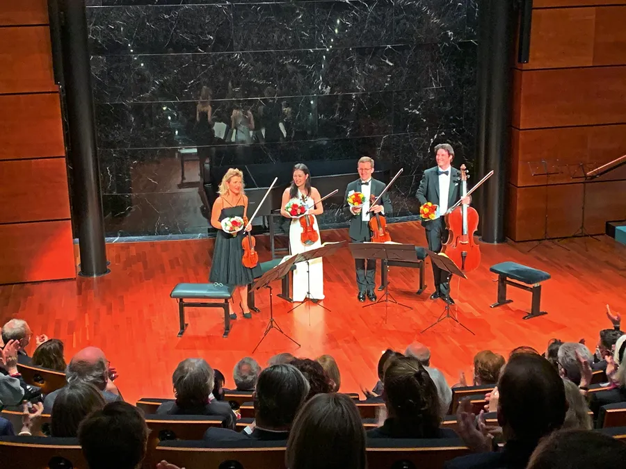 Anne-Sophie Mutter, violin, Ye-Eun Choi, violin, Vladimir Babeshko, viola, and Daniel Müller-Schott, cello, will take to the stage of the Chamber Music Hall.