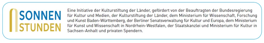 Logo "Sonnenstunden" der Initiative der Kulturstifung der Länder.